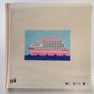 Cruise Ship Needlepoint Canvas